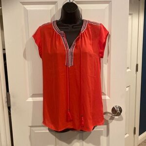 Small DR 2 red sleeveless blouse. - NWT